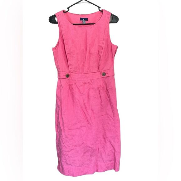 J. Crew Vintage Linen Dress and Blazer Single Button Academia Office Size 6 - Picture 7 of 13